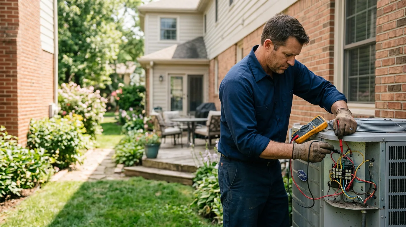 HVAC technician working near Brookfield, CT